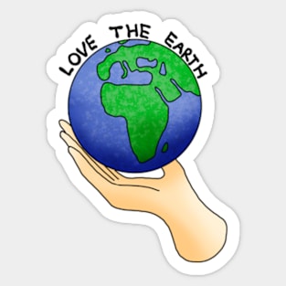 love the earth Sticker